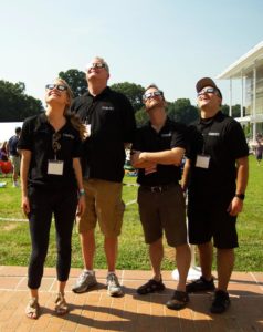 ORBITER team views the Great American Eclipse in Clemson, South Carolina