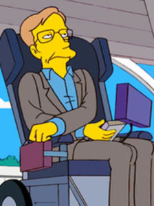 Stephen Hawking "appearing" on "The Simpsons" (FOX)